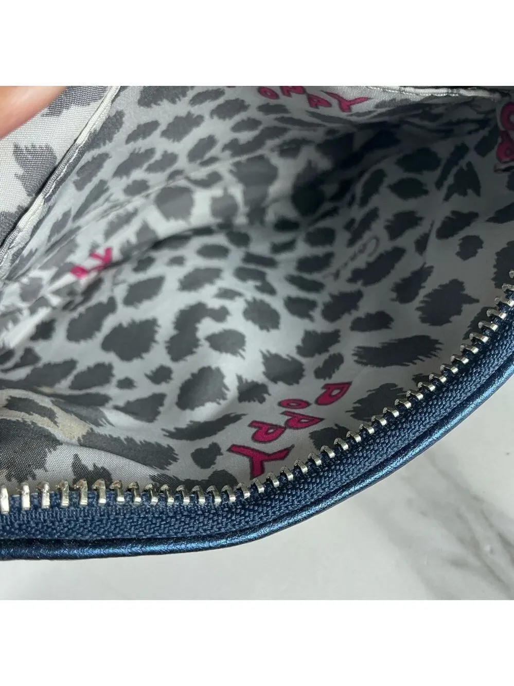 Coach Vintage Poppy Sequins Metallic Blue Sequin‎ Crossbody Bag
